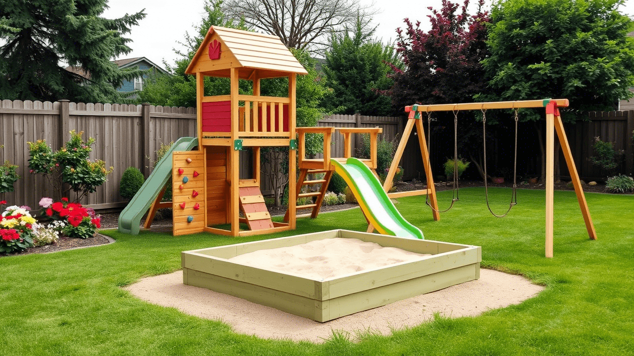Playset with Sandbox: Create the Ultimate Backyard Playground