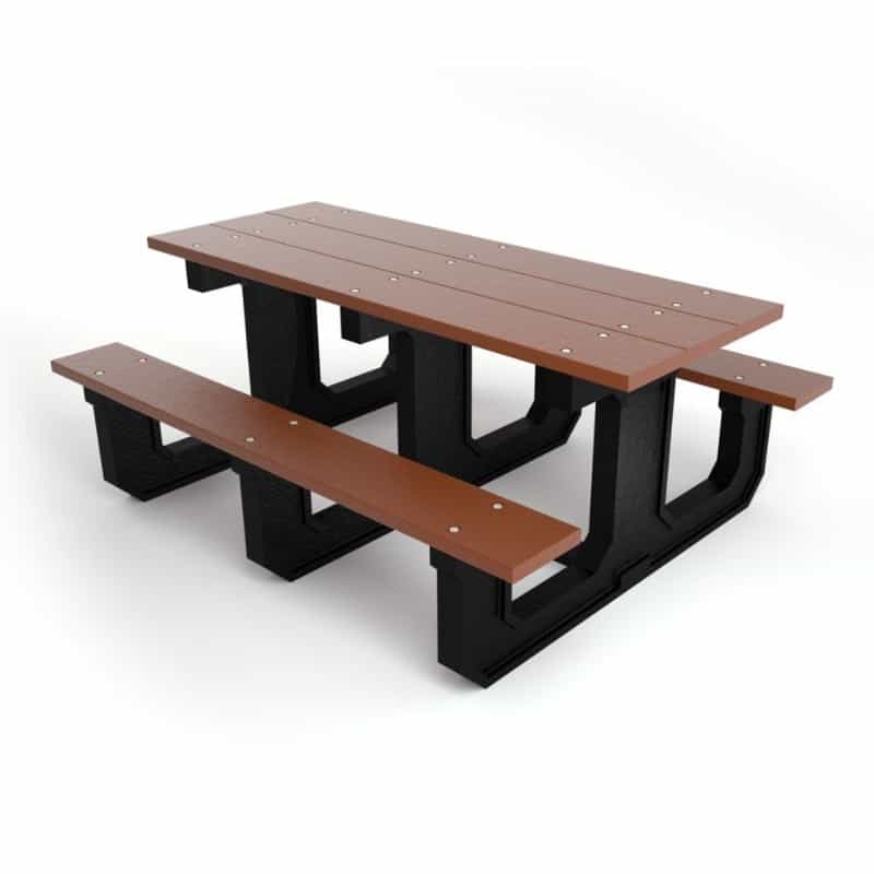 6' Park Place Recycled Plastic Picnic Table
