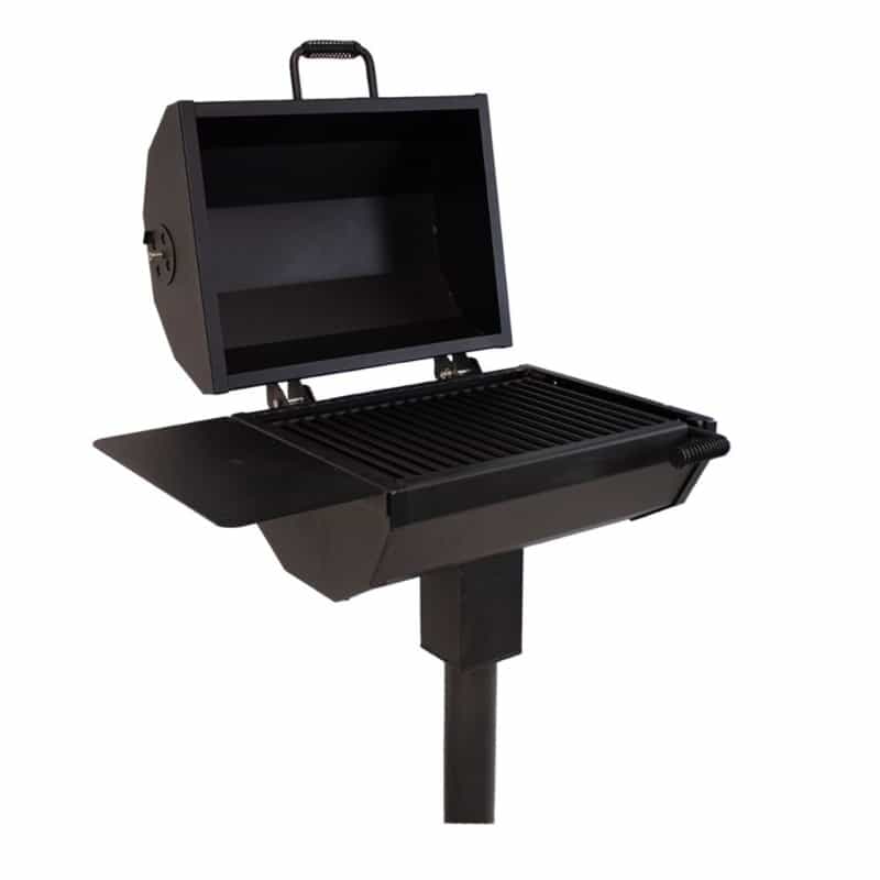 36'' Smoker Grill With 3 1/2'' Post - Inground Mount