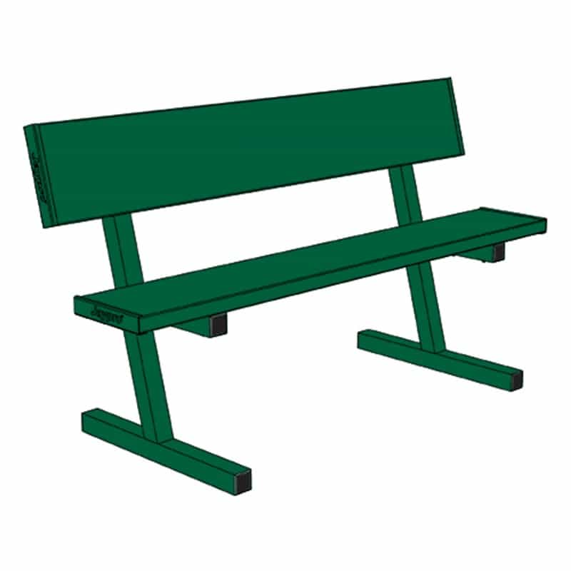 Courtside Bench With Back