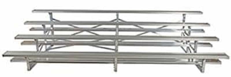 4 Row Aluminum Bleacher | 15' Length | 40 Seat