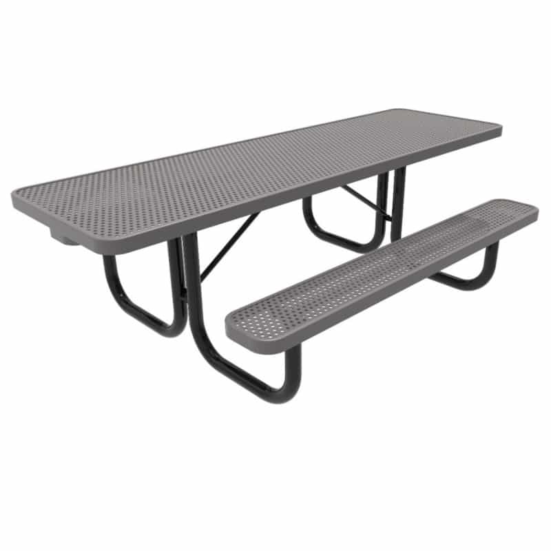 6' Kids Rectangular Punched Steel Table - Portable - Elementary Size