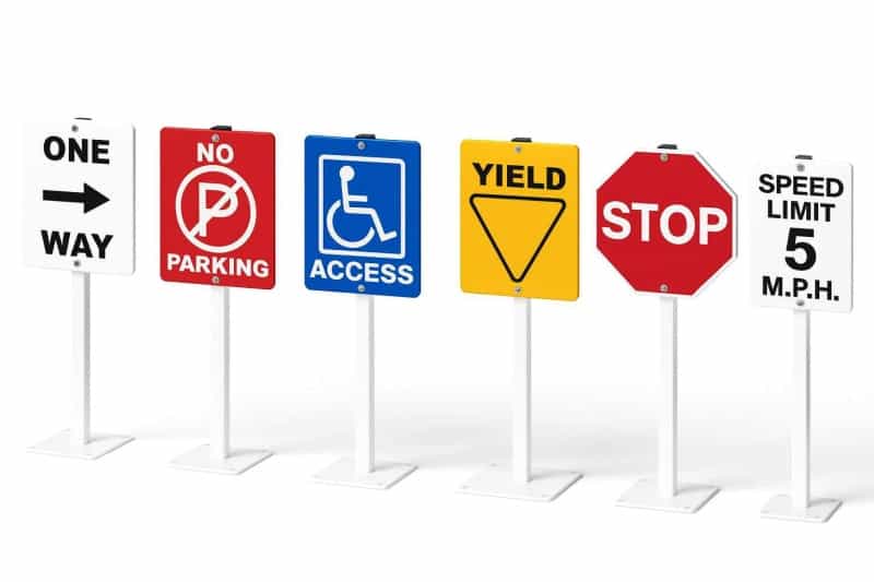 Traffic Signs For A Trike Path
