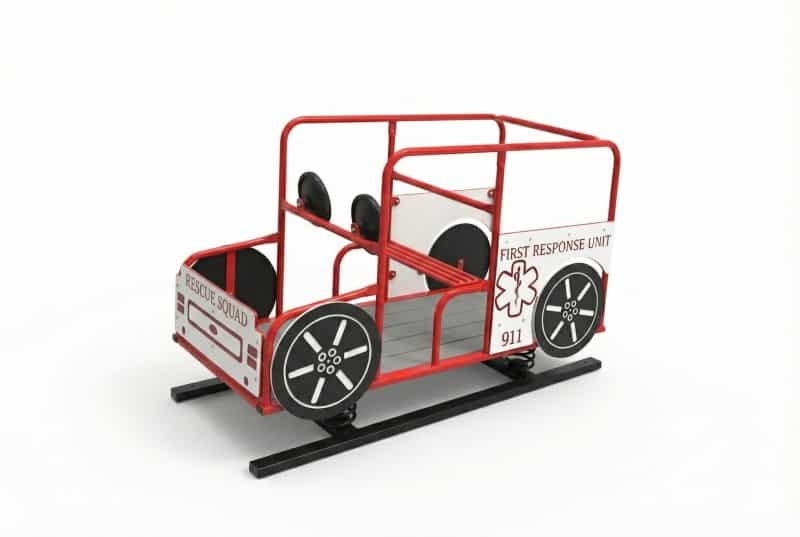 Rescue Truck Multi Passenger Spring Rider