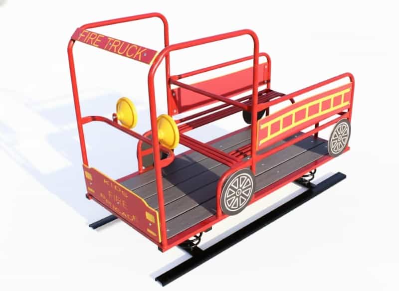 Fire Truck Multi Passenger Spring Rider