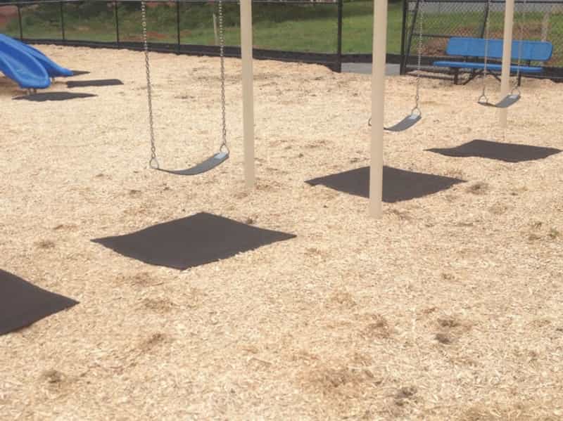 Swing And Slide Rubber Playground Mat