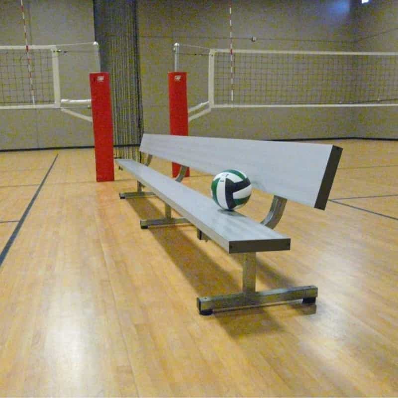 7.5' Player Bench With Back - Portable