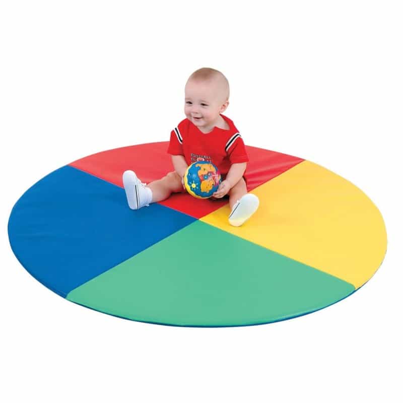 Round Four Color Pie Mat