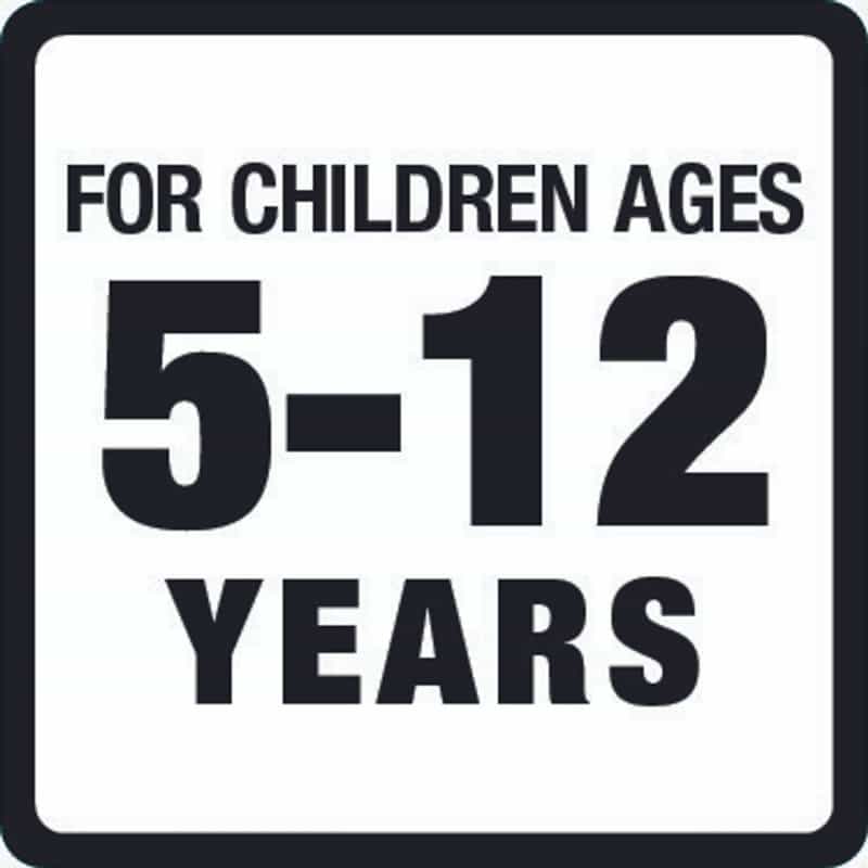 Age Group 5-12 Years Warning Label