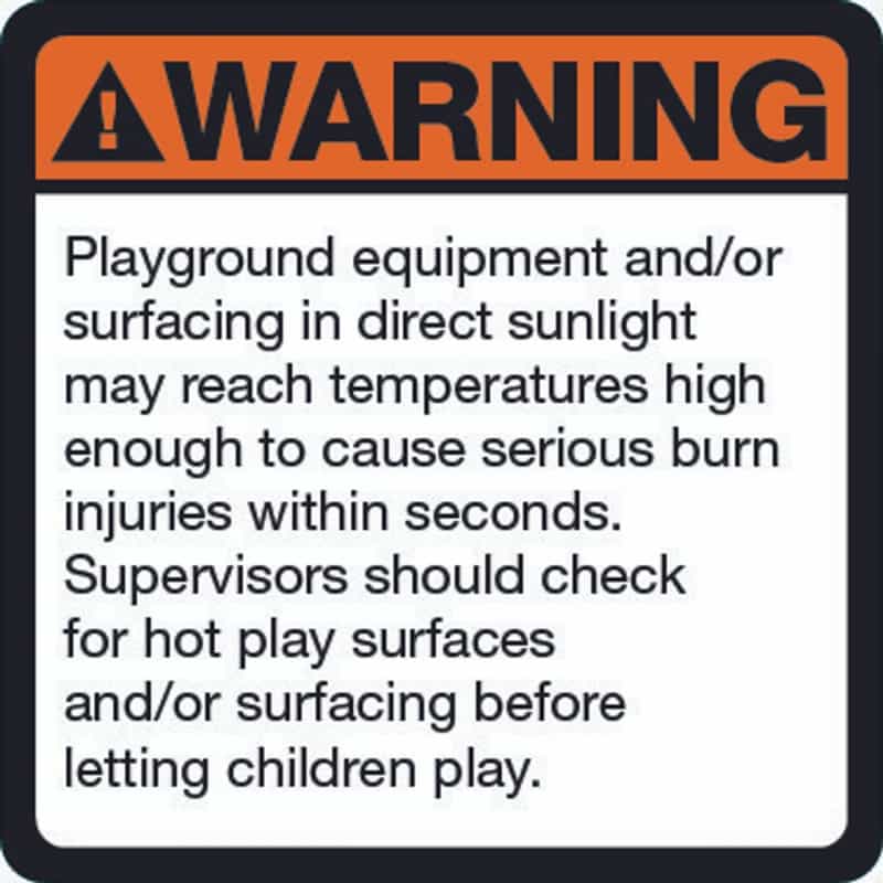 Hot Surface Warning Label