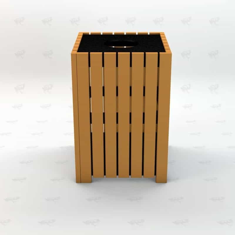 32 Gallon Hd Square Recycled Plastic Trash Can