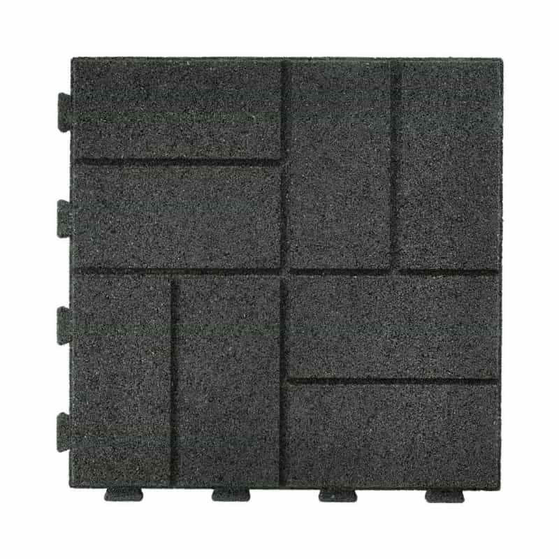 16'' Smartloc Rubber Paver - Interlocking Brick Face - Residential Use