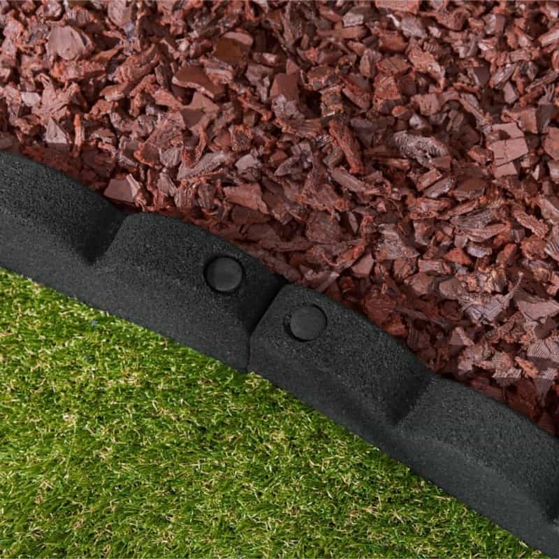 4' Smartloc Scallop Rubber Landscape Edging - Residential Use