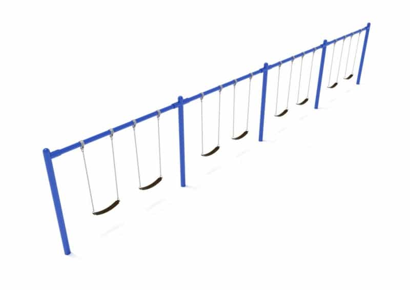 8 Feet High Elite Single Post Swingset -4 Bays