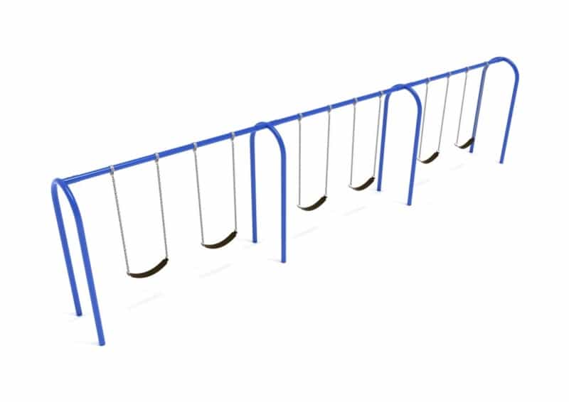 8 Feet High Elite Arch Post Swingset - 3 Bay