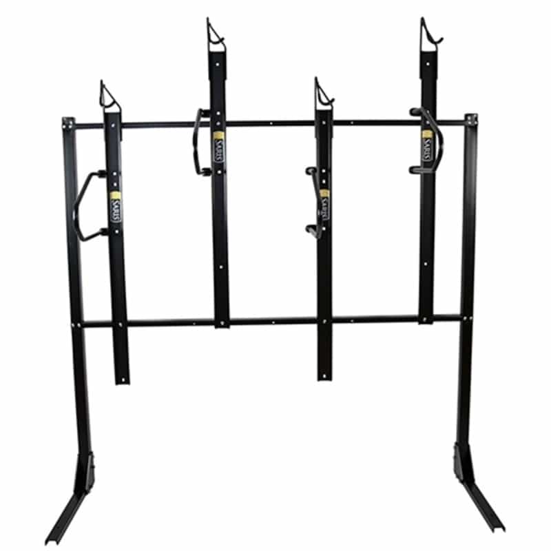 4-Bike Locking Wall Mount Bike Rack