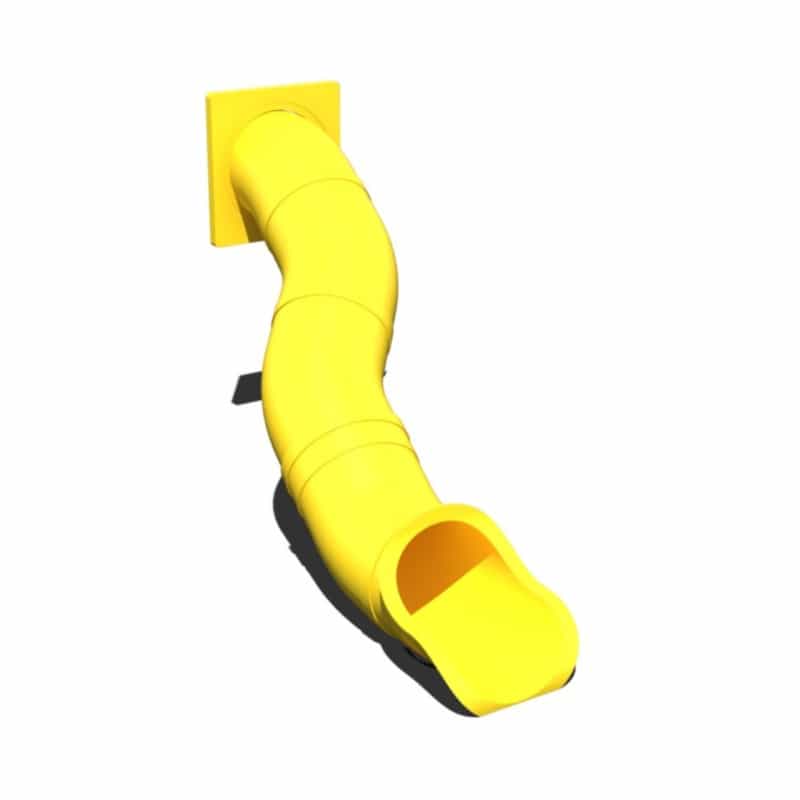 4' Deck Height - 30" Diameter - Snake Right Tube Slide