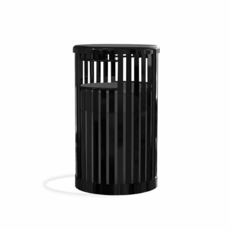36 Gallon Kensington Round Receptacle With Solid Lid And Liner