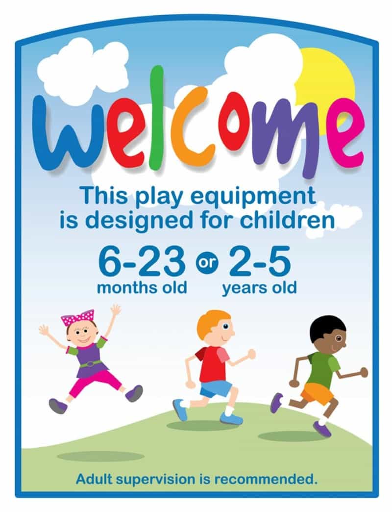 Welcome Sign 6-23 Month Or 2-5 Years Old