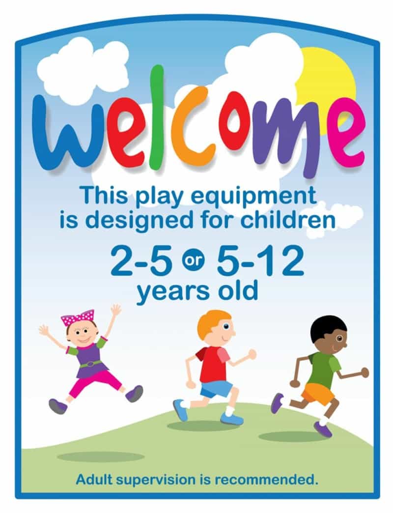 Welcome Sign 2-5 Or 5-12 Years Old