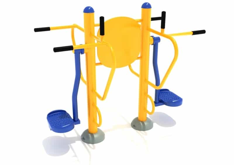 Double Station Pendulum Swing With Leg Lift