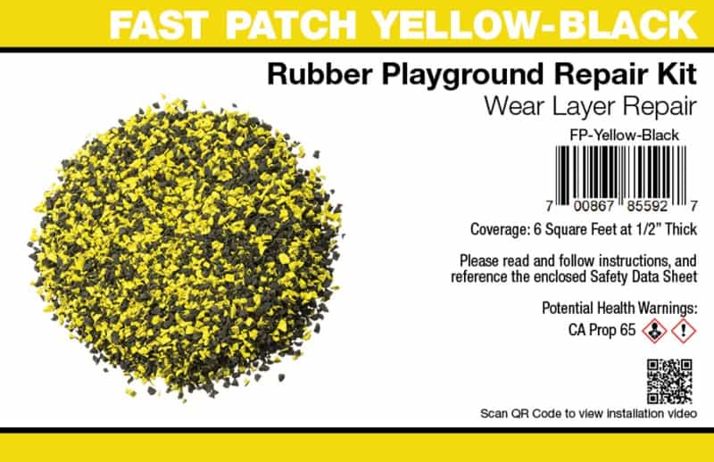Fast Patch Yellow-Black Poured-In-Place Rubber Repair Kit