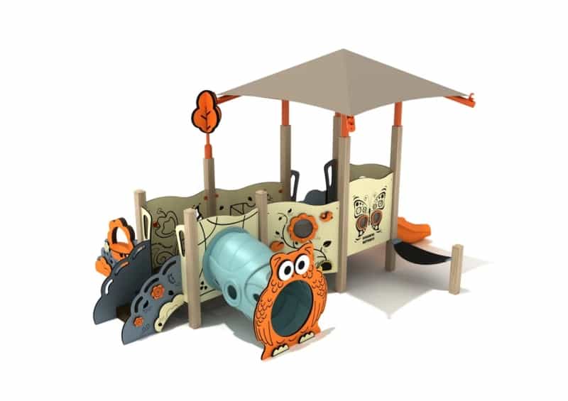 Fuschia Canopy Mini Play Structure