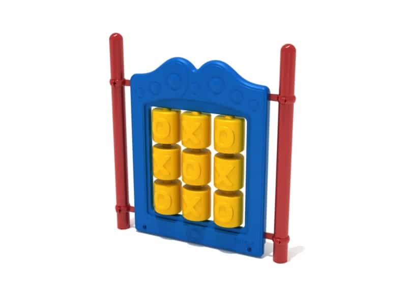 Freestanding Tic-Tac-Toe Panel With Posts