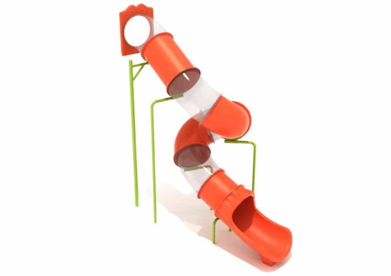 13 Foot Spiral Tube Slide - Slide And Mounts Only